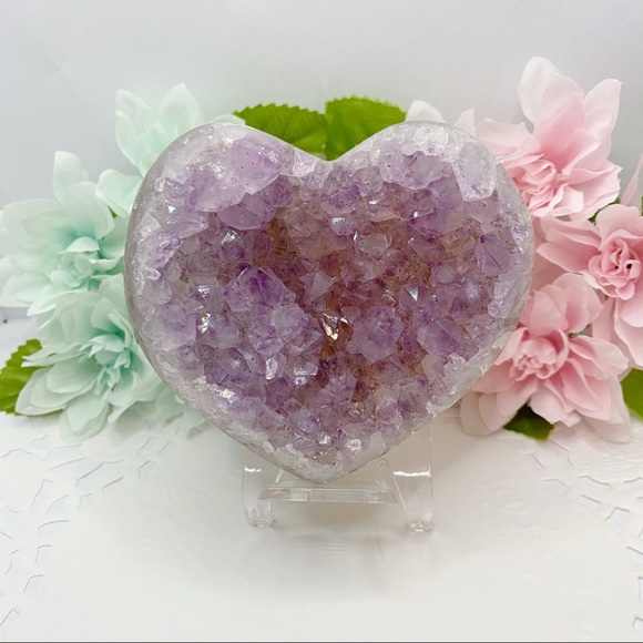 Other - Nature Amethyst Geode Heart